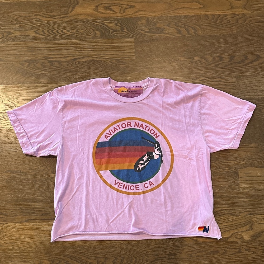 Aviator Nation women’s Pink Graphic T-Shirt